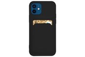Mobiel - Covers & Cases - Hurtel Card Case Silicone Wallet Case with Card Slot Documents for Samsung Galaxy A73 Black - 5907769346682