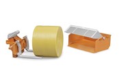 Speelgoedauto - Bruder Accessories: Tractor loading box forks+1round bale - BR2353