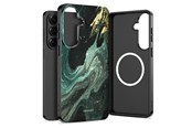 Mobiel - Covers & Cases - Tech-Protect Lamano MagSafe Case for Samsung Galaxy S26 - Black & Green - 5906302390632