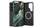 Mobiel - Covers & Cases - Tech-Protect Lamano MagSafe Case for Samsung Galaxy S26 Ultra - Black & Green - 5906302390649