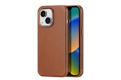 Mobiel - Covers & Cases - Dux Ducis Naples iPhone 14 Plus Magnetic Leather MagSafe Case Brown - 6934913034675