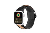 Smartwatch - Accessoires - Dux Ducis  Strap (Outdoor Version) Apple Watch Ultra Strap SE 9 8 7 6 5 4 3 2 1 (49 45 44 42 mm) Nylon Band Bracelet Black/Orange - 6934913035337