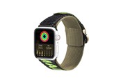 Smartwatch - Accessoires - Dux Ducis  Strap (Outdoor Version) Apple Watch Ultra Strap SE 9 8 7 6 5 4 3 2 1 (49 45 44 42 mm) Nylon Band Bracelet Black/Green - 6934913035368