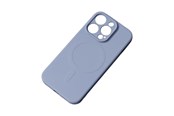 Mobiel - Covers & Cases - Hurtel MagSafe Compatible Silicone Case for iPhone 15 Plus Silicone Case - Gray - 5907769356872