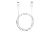 USB-kabel - Puro Plain USB-C - USB-C 2A 1m Cable - White - CUSBCUSBCWHI