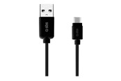 USB-kabel - SBS TECABLEMICROC15K USB-A - USB-C Cable 1.5m - Black - TECABLEMICROC15K