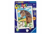 Creatief spelen - Ravensburger CreArt Paint by Numbers - Horse and Kitty - 12023056 4