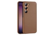 Mobiel - Covers & Cases - Dux Ducis Grit Samsung Galaxy S23+ Elegant Faux Leather Cover Brown - 6934913030370