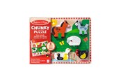 Puzzels - Melissa & Doug Wooden Chunky Puzzle Farm Hout - 3723/50203