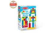 Bouw-/constructiekits - Melissa & Doug Wooden Blocks 100pcs - 6073056