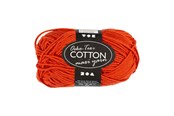 Creatief spelen - Creativ Company Cotton yarn Size 8/8 L: 80-85 M Red - 50gr. - 461080