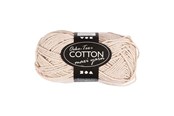 Creatief spelen - Creativ Company Cotton yarn Size 8/8 L: 80-85 M Sand color - 50gr. - 461050