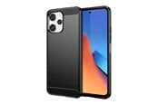 Mobiel - Covers & Cases - Hurtel Flexible Carbon Pattern Case for Xiaomi Redmi 12 Carbon Case - Black - 5907769357923