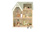 Houten speelgoed - Classic World Wooden Dollhouse Cottage - 50638