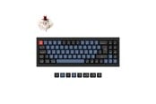 Toetsenbord - Keychron Q7 QMK Wired - Gateron G Pro Brown - Gaming Toetsenbord - Zonder Numpad - Noords - Zwart - Q7-M3-BO