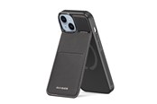 Mobiel - Covers & Cases - Dux Ducis Rafi Mag Wallet Case with 3-in-1 Stand for iPhone 15 Plus with MagSafe and RFID Lock - Black - 6934913024386
