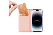 Mobiel - Covers & Cases - Dux Ducis iPhone 15 Pro Case Flip Cover and Wallet  Skin Pro - Pink - 6934913025437