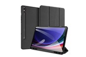 Tablet - Hoezen - Dux Ducis  Domo Flip Case with Smart Sleep for Samsung Galaxy Tab S9 - Black - 6934913025895