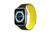 Smartwatch - Accessoires - Dux Ducis Apple Watch SE 9 8 7 6 5 4 3 2 1 (41 40 38 mm)  Strap (LD Version) - Black & Yellow - 6934913027844