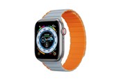 Smartwatch - Accessoires - Dux Ducis Apple Watch SE 9 8 7 6 5 4 3 2 1 (41 40 38 mm)  Strap (LD Version) - Gray-Orange - 6934913027868