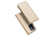 Mobiel - Covers & Cases - Dux Ducis Skin Pro Case for Xiaomi Redmi 11A / Poco C55 / Redmi 12C Flip Cover Card Wallet Stand Gold - 6934913030875