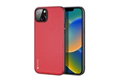 Mobiel - Covers & Cases - Dux Ducis  Fino Case Cover Covered With Nylon Material iPhone 14 Plus Red - 6934913036846