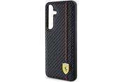 Mobiel - Covers & Cases - Ferrari Carbon Printed Line Case for Samsung Galaxy S24+ - Black - 3666339242459