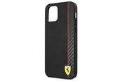 Mobiel - Covers & Cases - Ferrari On Track Carbon Stripe Case for iPhone 12 mini - Black - 3700740499429