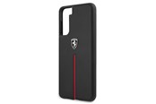 Mobiel - Covers & Cases - Ferrari Off Track Leather Nylon Stripe Case for Samsung Galaxy S21+ - Black - 3700740496169