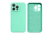 Mobiel - Covers & Cases - Hurtel Silicone Case for Samsung Galaxy A14 5G / Galaxy A14 Silicone Cover Mint Green - 9145576273111