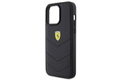 Mobiel - Covers & Cases - Ferrari Quilted Metal Logo Case for iPhone 15 Pro Max - Black - 3666339171063