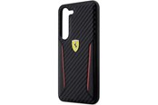 Mobiel - Covers & Cases - Ferrari Carbon Contrast Edges Case for Samsung Galaxy S23+ - Black - 3666339114619