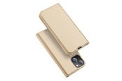 Mobiel - Covers & Cases - Dux Ducis Skin Pro Holster Case Flip Cover iPhone 13 Mini Gold - 6934913048924