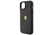Mobiel - Covers & Cases - Ferrari Twist Metal Logo Case for iPhone 15 Plus - Black - 3666339171001