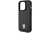 Mobiel - Covers & Cases - Ferrari Carbon Metal Logo MagSafe Case for iPhone 15 Pro - Black - 3666339171087