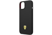Mobiel - Covers & Cases - Ferrari Silicone Metal Logo Case for iPhone 14 - Black - 3666339063207