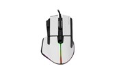 Muis - White Shark MARROK Wired - Gaming muis - Optisch - 9 knoppen - Wit - MARROK-W