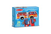 Puzzels - Melissa & Doug Flooe puzzle Giant Fire Engine (24) Vloer - 6073517