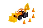 Speelgoedauto - Cavallino Toys Cavallino Grip Excavator Tractor with Rubber Tires 38.5cm - 2763CN01