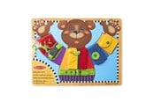 Houten speelgoed - Melissa & Doug Wooden Basic Skills Puzzle Board - 6074868
