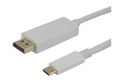 Beelscherm- en tv-kabel - Deltaco - DisplayPort cable - USB-C to DisplayPort - 1 m - USBC-DP100A