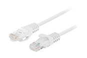 Netwerk - kabel - Lanberg patch cable - 1 m - white RAL 9010 - Wit - 1m - PCU6-10CC-0100-W