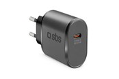 Mobiel - Adapters & Opladers - SBS TETR1CPD25 25W USB-C Wall Charger with Power Delivery - Black - TETR1CPD25