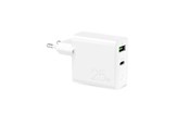 Mobiel - Adapters & Opladers - Puro 25W Power Delivery USB-A USB-C Wall Charger - White - FCMTCUSBAC25WPDWHI