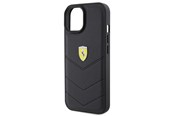 Mobiel - Covers & Cases - Ferrari Quilted Metal Logo iPhone 15 Case - Black - 3666339171032