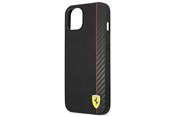 Mobiel - Covers & Cases - Ferrari On Track Carbon Stripe Case for iPhone 13 mini - Black - 3666339026554