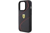Mobiel - Covers & Cases - Ferrari Twist Metal Logo Case for iPhone 15 Pro - Black - 3666339171018