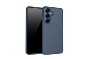 Mobiel - Covers & Cases - CRONG Hybrid Matte Magnetic - MagSafe Case for Samsung Galaxy S25 (Navy Blue) - CRGHMMSGS25NBL