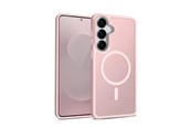 Mobiel - Covers & Cases - CRONG Hybrid Matte Magnetic - MagSafe Case for Samsung Galaxy S25 (Pink) - CRGHMMSGS25PNK