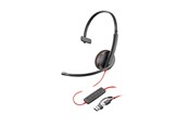 Headphones/Headsets - HP Poly Blackwire 3220 Stereo USB-C Headset (Bulk) - 8X2J9A6